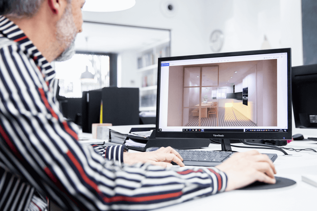 Arquitecto trabajando en un proyecto